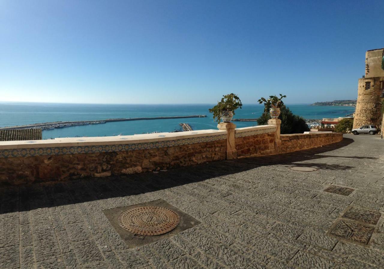 Casa Con Vista Panoramica Villa Sciacca Bagian luar foto
