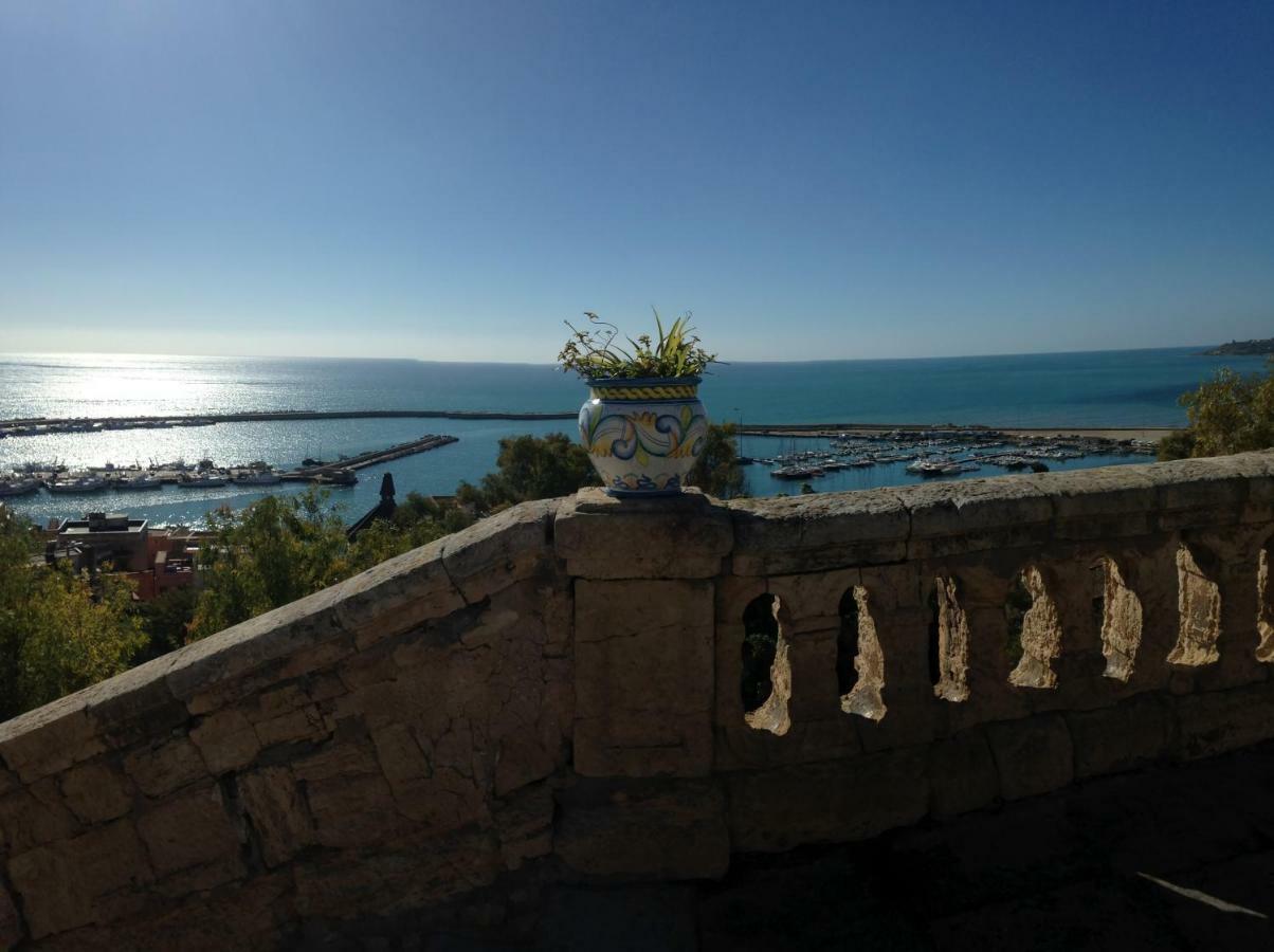 Casa Con Vista Panoramica Villa Sciacca Bagian luar foto